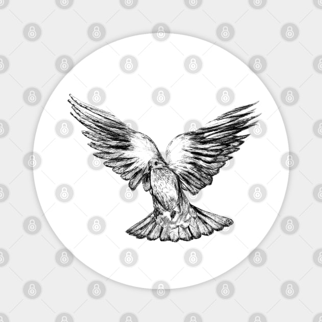 Holy Spirit Dove Magnet by ArtistheJourney